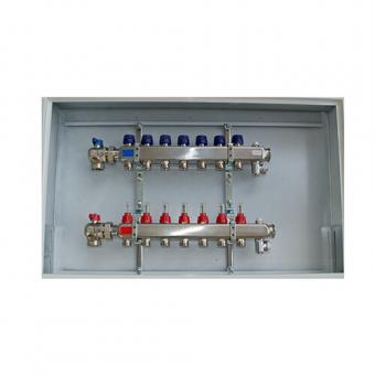 MFL Manifold with cabinet & ball valve 4 Circuits (in-wall)